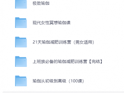 今天刚花999买的11套瑜伽全套课程（115.9G）