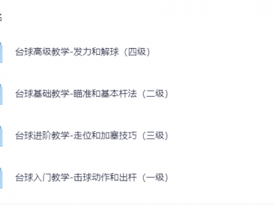 花了998买来的台球教程，正版高清视频教程